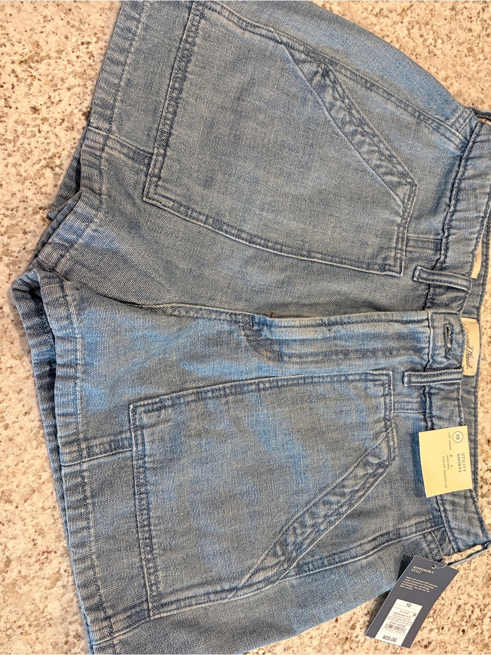 Universal Thread Light Blue Denim High-Rise Jean Shorts